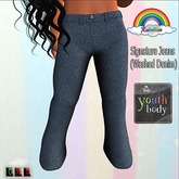 ((RBS)) Signature Jeans (Washed Denim) - Bebe Youth 