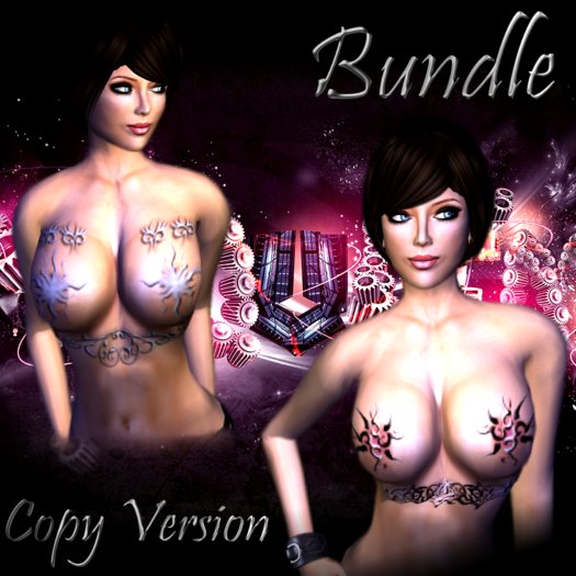 White&Tribal Tops Color Tattoos (Copy Version)