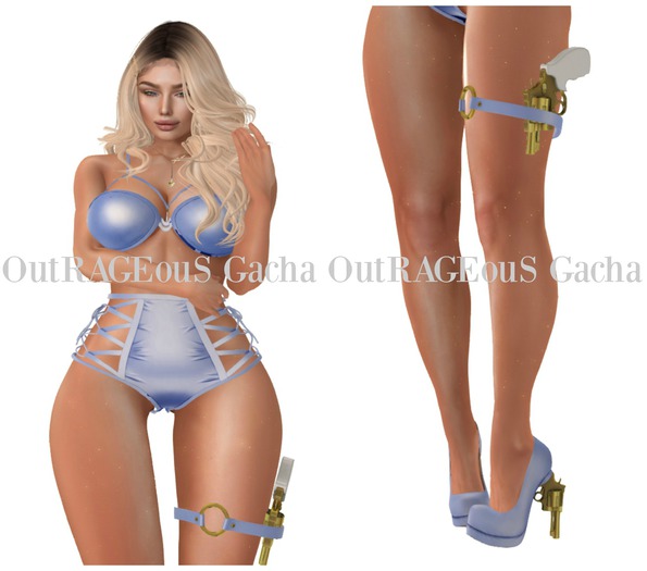 *Tentacio* Glamour Gun - 4 Piece Set - Blue