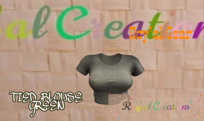 TIED BLOUSE GREEN