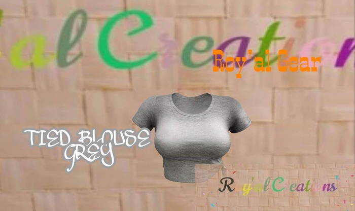 TIED BLOUSE GREY