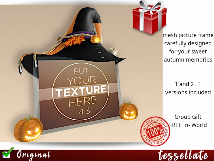 Tessellate  Halloween  gift picture frame