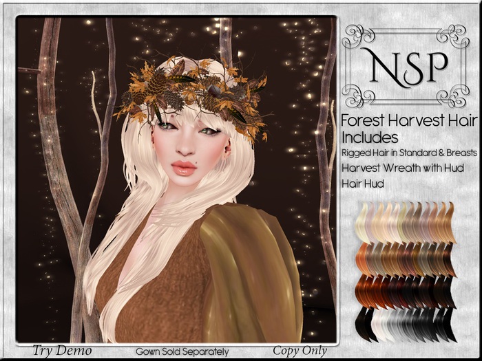 NSP Forest Harvest Hair - Naturals Loaded pkg Hud (unpacked)