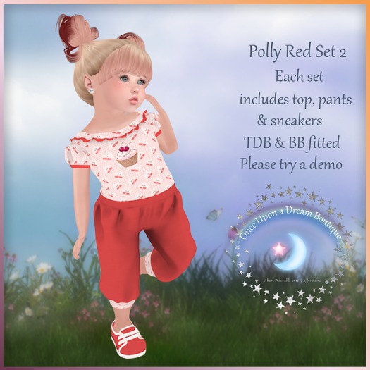 OUD Polly Red Set #2 TDB & BB Fitted