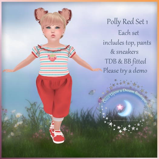 OUD Polly Red Set #1 TDB & BB Fitted