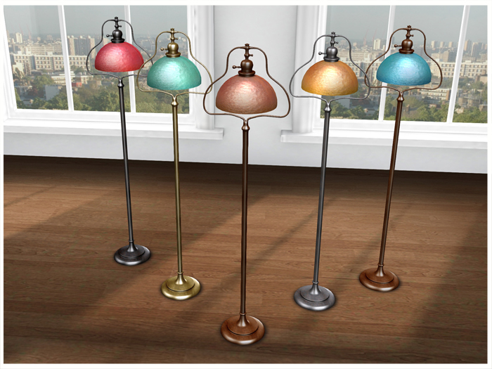 LISP - Art Nouveau Texture Change Floor Lamp