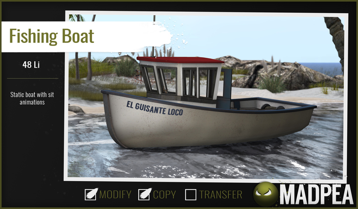 MadPea Fishing Boat