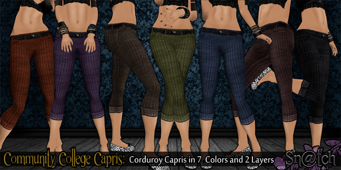 :::Sn@tch Community College Capris:::