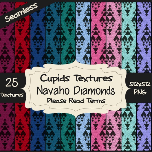 *Cupids Textures * 25 NAVAHO DIAMOND