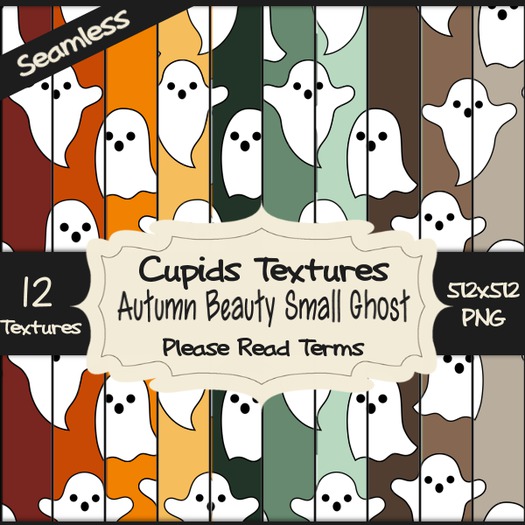 *Cupids Textures * 12 AUTUMN BEAUTY SMALL GHOST