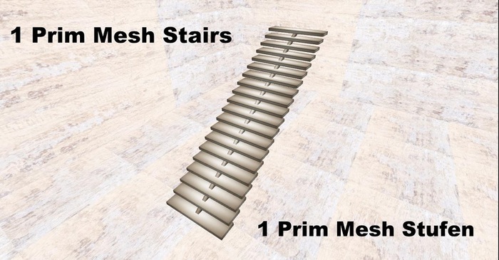 Mesh Stairs / Stufen 1 Prim