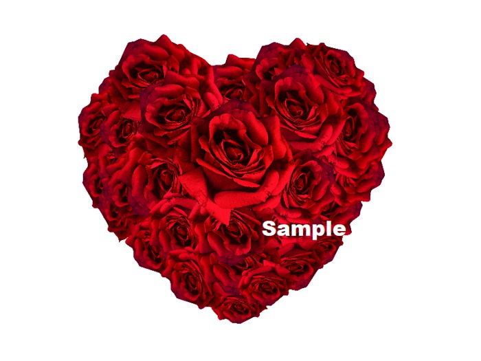 Red Rose Heart Texture png CM