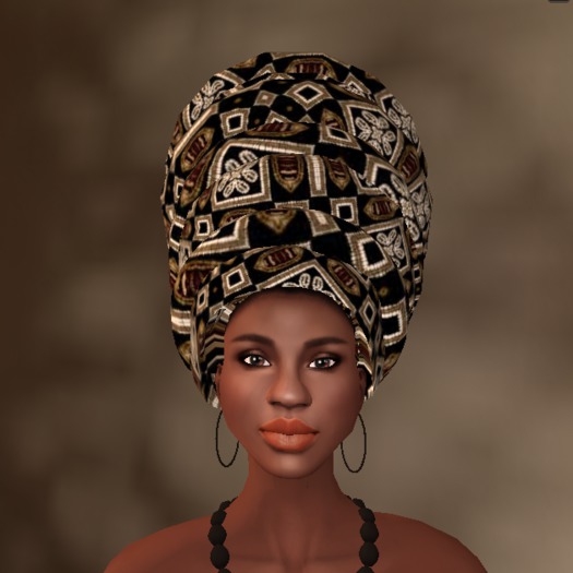 Queen Headwrap - Harem Fabric