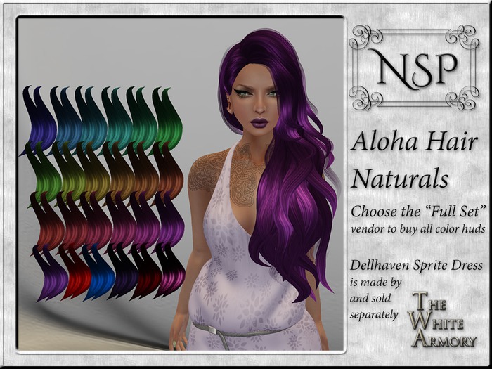 NSP Aloha Hair - Colors pkg hud
