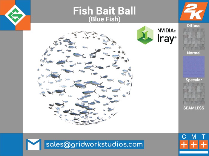 [ G.W.S. ] Fish Bait Ball(Blue Fish)