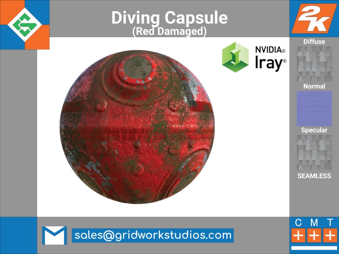 Textures: Diving Capsule(Red Damaged)