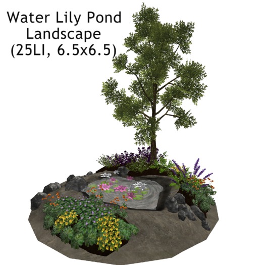 Water Lily Pond Landscape(25LI, 6.5x6.5)