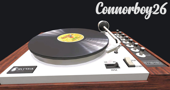 !six o'clock! [VINTAGE ELECTRONICS-9] 1971 Record Player*