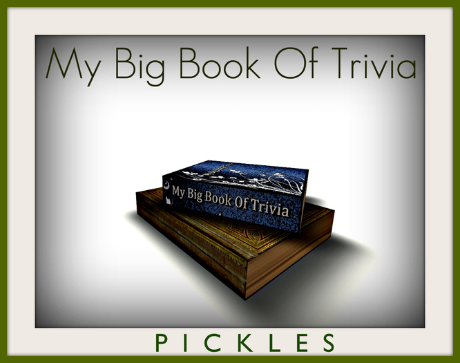 *PICKLES* My Big Book Of Trivia - Boxed 