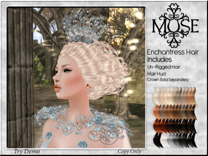 [MUSE] Enchantress Hair - Naturals Loaded pkg Hud