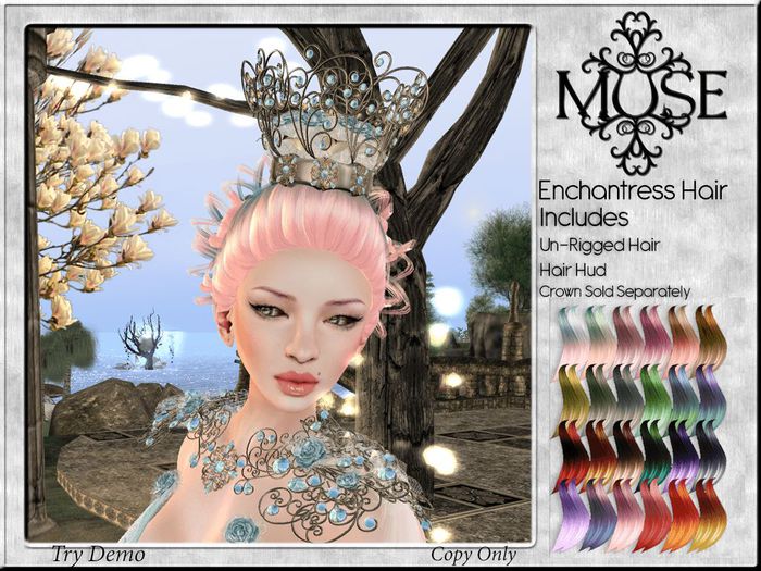[MUSE] Enchantress Hair - Fantasy pkg Hud