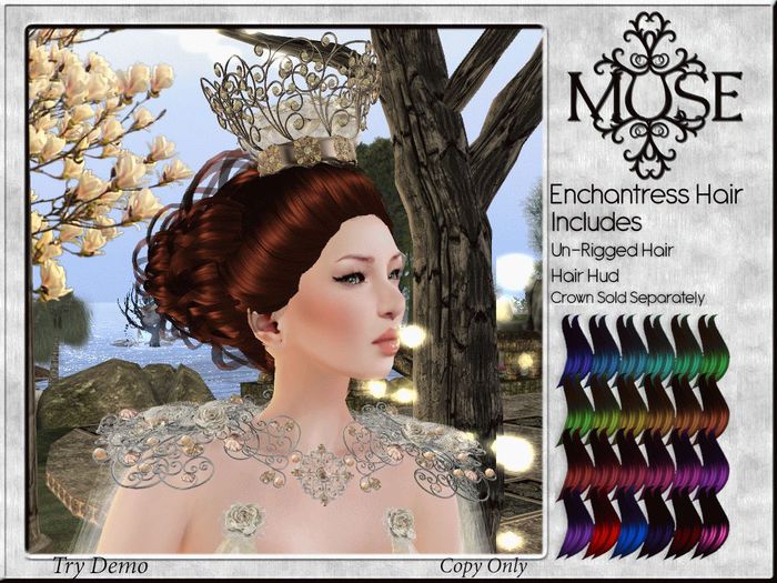 [MUSE] Enchantress Hair - Colors pkg Hud