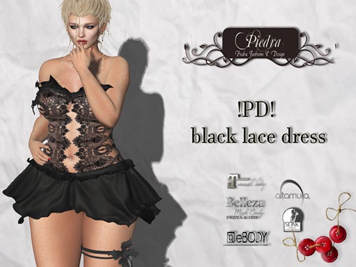 !PD! BLACK LACE DRESS