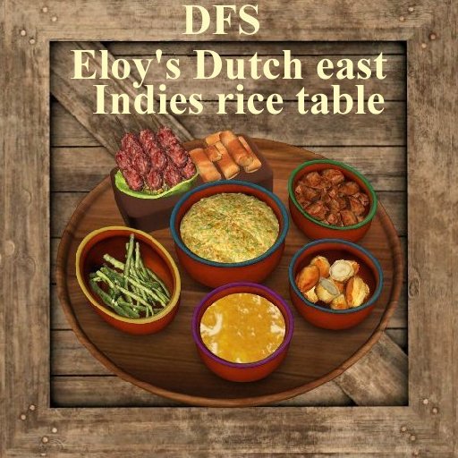dutch east indies rice table