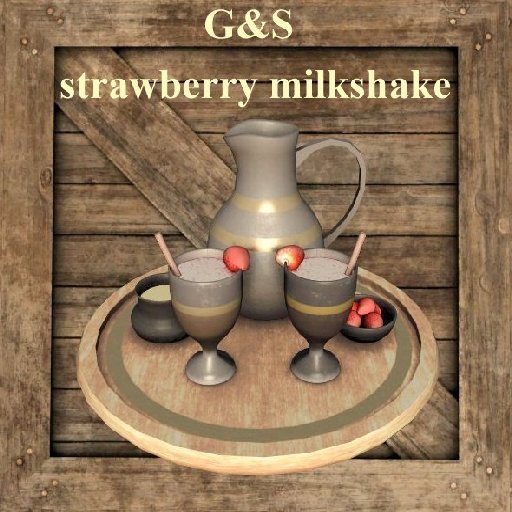 strawberry milkshake G&S  storage vendor crate texture  bc