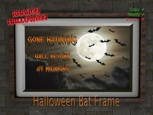 HALLOWEEN BAT FRAME