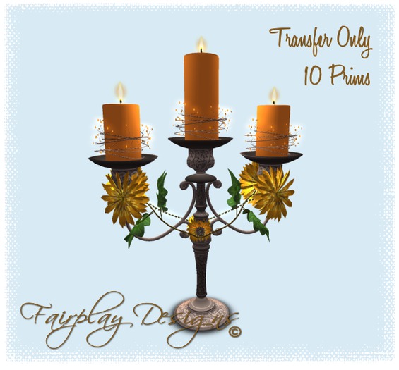~Shabby Chic Harvest Candelabre