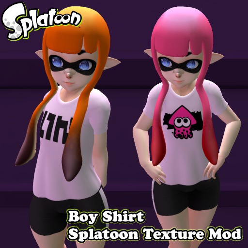 Kemono Boy Shirt Splatoon Texture Mod Pack