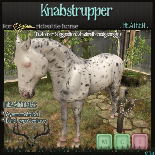 [. HEATHEN .] Elysian Rideable Skin -Knabstrupper- {REZ}