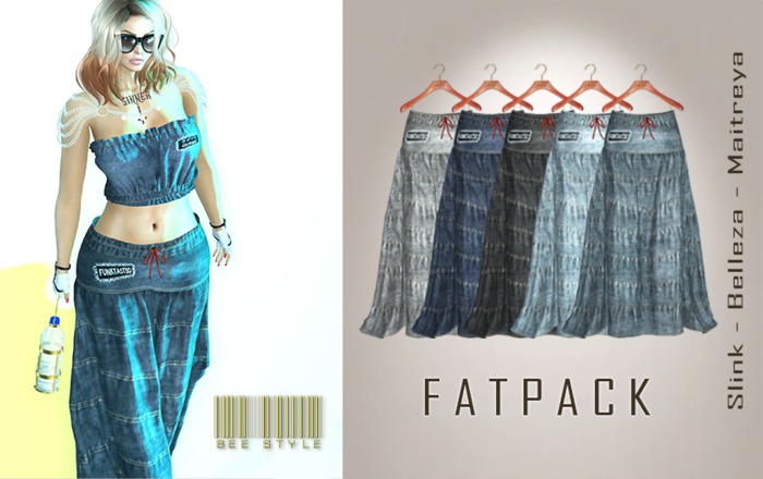 .:Bee:. Funktastic Denim Skirt FATPACK