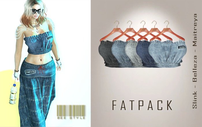 .:Bee:. Queen Denim Tube FATPACK