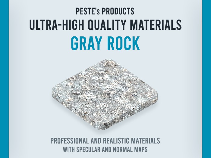 Materiales de calidad ultra alta - Roca gris