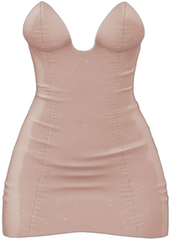 Second Life Marketplace - Kaithleen's Sparkling Sheer Dress - Nude