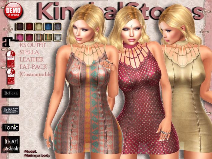 420 KS OUTFIT STELLA MINI DRESS LEATHER FAT-PACK (Customizable)