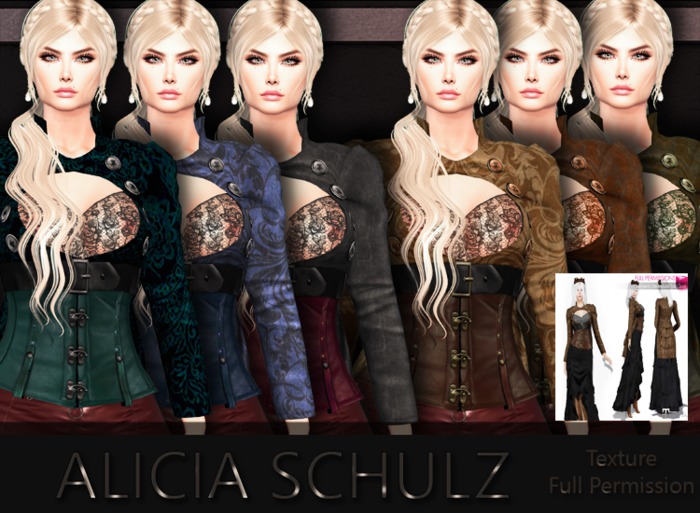 [Alicia Schulz] Texture for Steampunk Brown SET 1