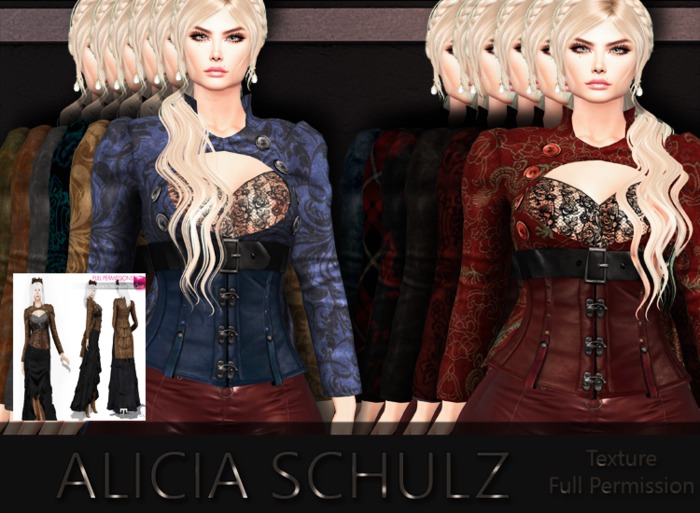 [Alicia Schulz] Texture for Steampunk Brown SET F
