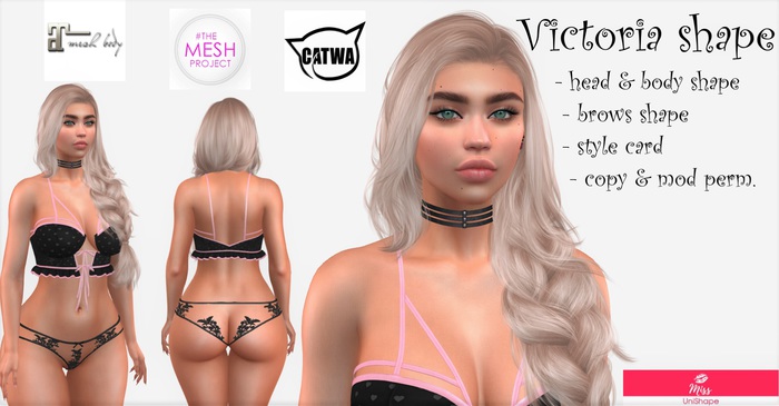 300L$ OFF! Victoria shape for Catwa Catya & Maitreya/Legacy*UniShape*