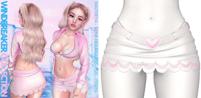 Rebelpill - Windbreaker Skirt White
