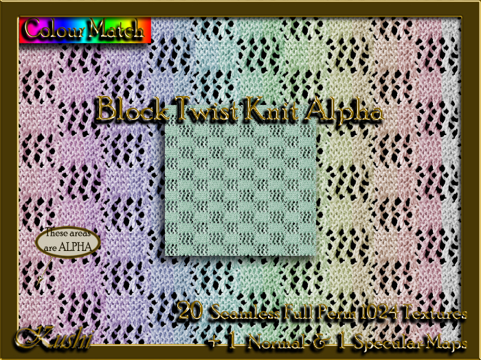 !Kushi! BlockTwistKnitALPHA Textures -WearToUnpack