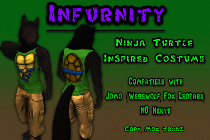 Infurnity- Ninja Turtle Inspired Shirt blue