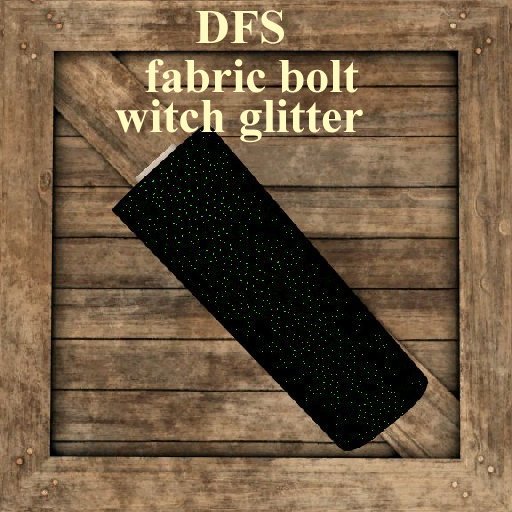 fabric bolt - witch glitter  DFS storage vendor crate texture b