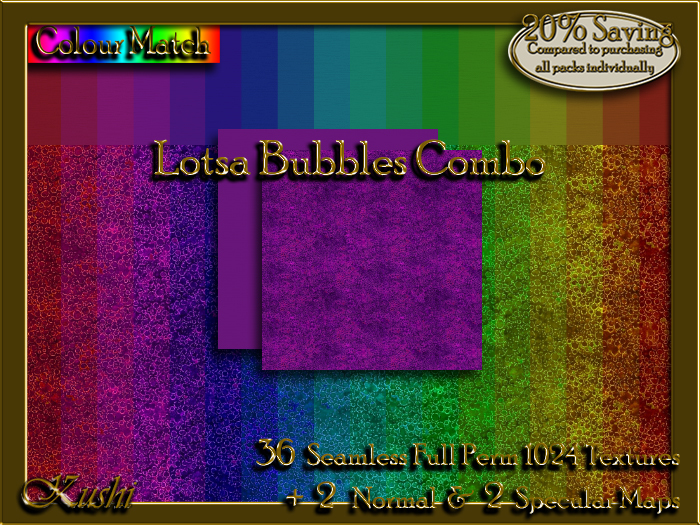 !Kushi! LotsaBubblesCOMBO Textures -WearToUnpack