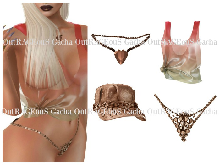 Komal - 4 Piece Set - Rose Gold