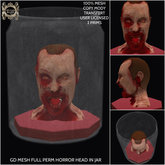 GD MESH FULL PERM HORROR HEAD IN JAR