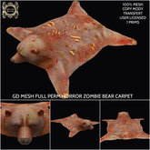 GD MESH FULL PERM HORROR ZOMBIE BEAR CARPET