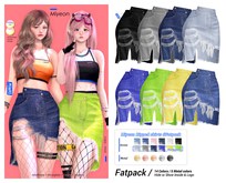 MIWAS / Miyeon Ripped skirt #Fatpack